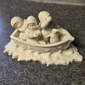 Dept 56 Snowbabies WINKEN,BLINKEN & NOD Boat Christmas Penguin